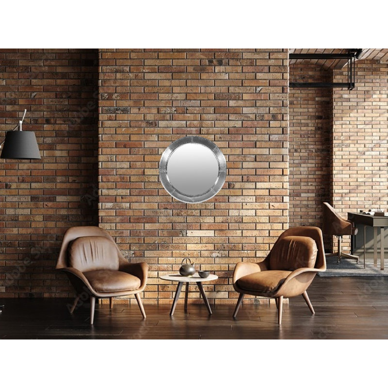 Miroir Vontre en aluminium, 34 po x 34 po
