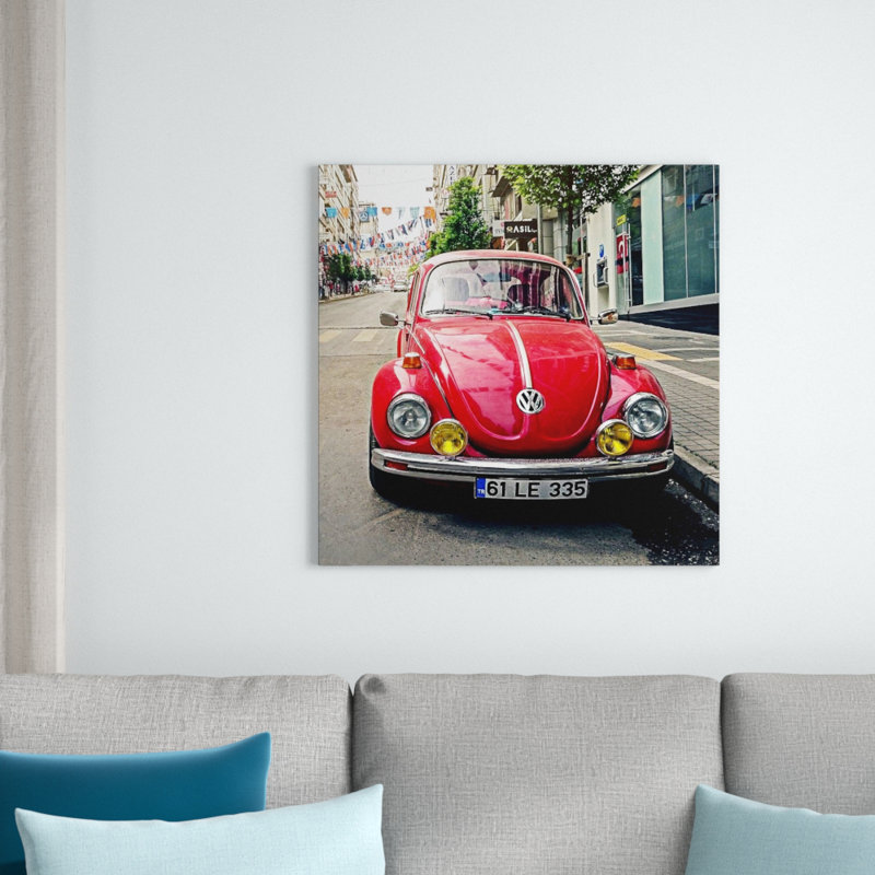 Maggiolino Vw - Wrapped Canvas Square Print, 70cm H x 70cm W x 1.8cm D