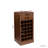 Brown Walnut Color Modular 24 Wine Bar Cabinet Buffet Cabinet
