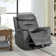Puspha 37'' W Modern Vegan Leather Swivel Manual Recliner