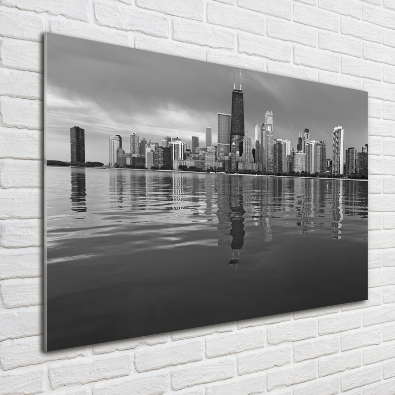 Chicago - No Frame Print on Glass