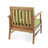 Patio Club Chair, Constructed With Robust Wood And Slat Appearance Chair For Patio, Featuring Modern Panel Design Durability-239376649-239376692