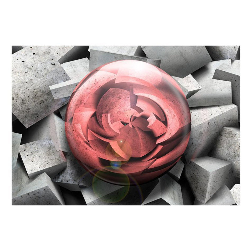 Murale pierre rose, L 55 po x l 78 po