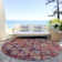 Machine Washable Indoor/Outdoor Claudian ACN1637 Paprika Rug