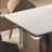 Home rectangular white rock plate dining table set-106609633