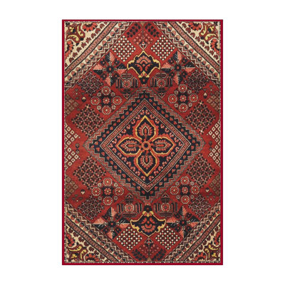 Tapis rouge/vert traditionnel