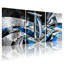 Ensemble de 3 reproductions d'art sur toile abstraites, "Skyline", villes et pays-66133276