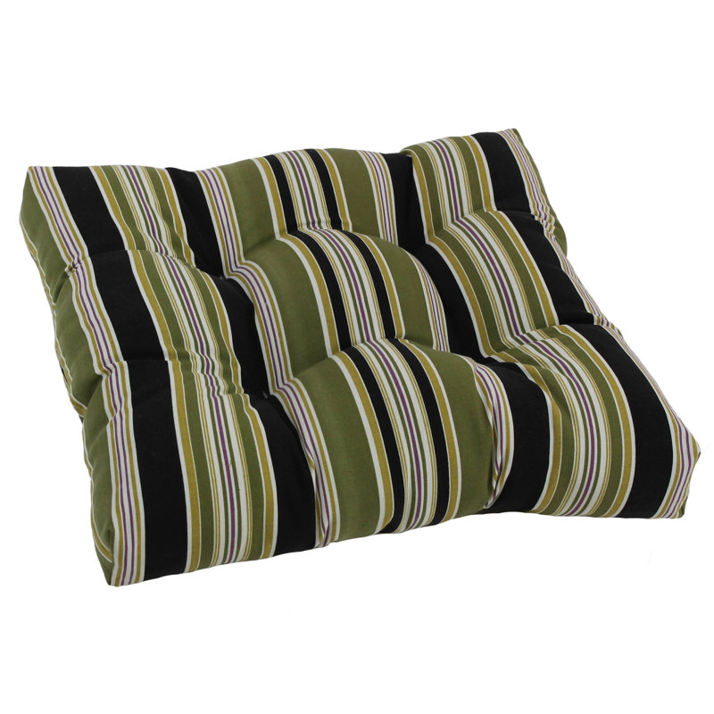 Outdoor 5'' Seat Cushion, Olive Stripe