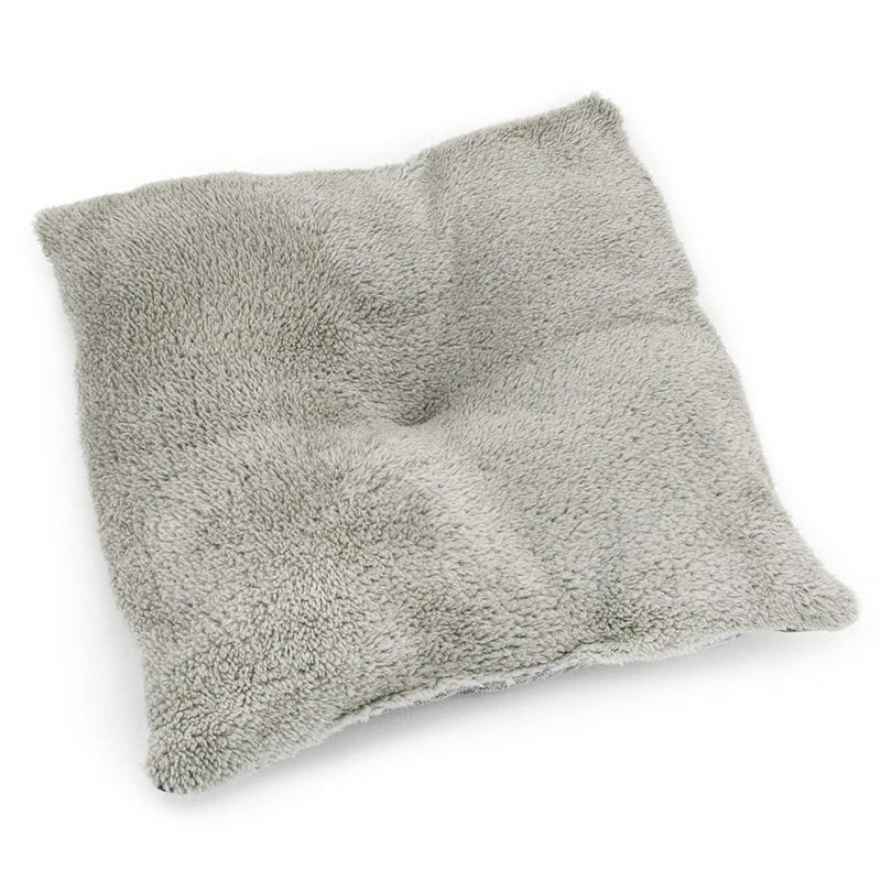 Gray Linen Small Pet Tent Bed with Removable Cushion