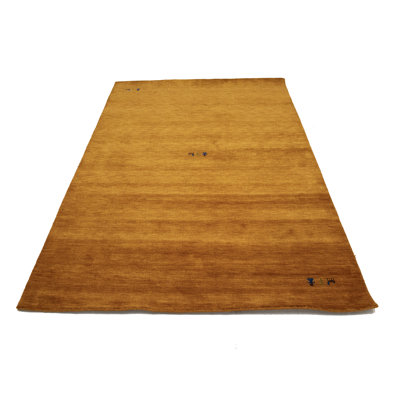 No-Shedding Hand Loomed Gabbeh Rug, 100% Wool, Solid Colour, Fade & Stain Resistant, Durable