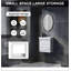 Ensemble de meuble-lavabo mural 20 po avec lavabo en céramique, armoire de rangement avec portes, ensemble d'armoire de salle de bain