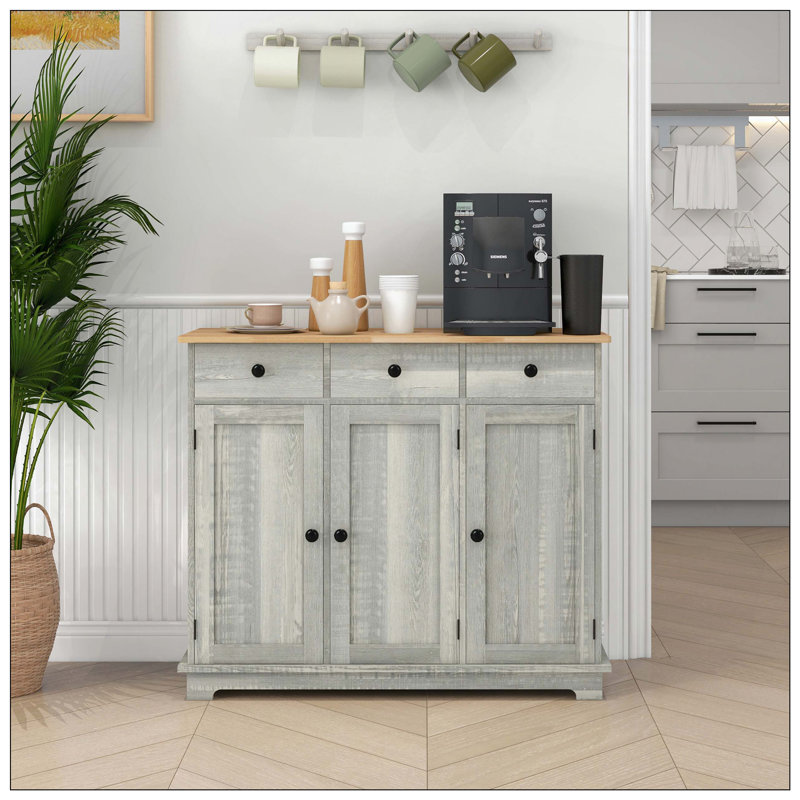 Buffet de rangement, Gris clair