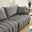 Canapé-lit futon de 83 po, canapé-lit confortable en polyester avec 2 coussins carrés, canapé-lit convertible avec dossier réglable, causeuse moderne pour le salon, beige-1235105909
