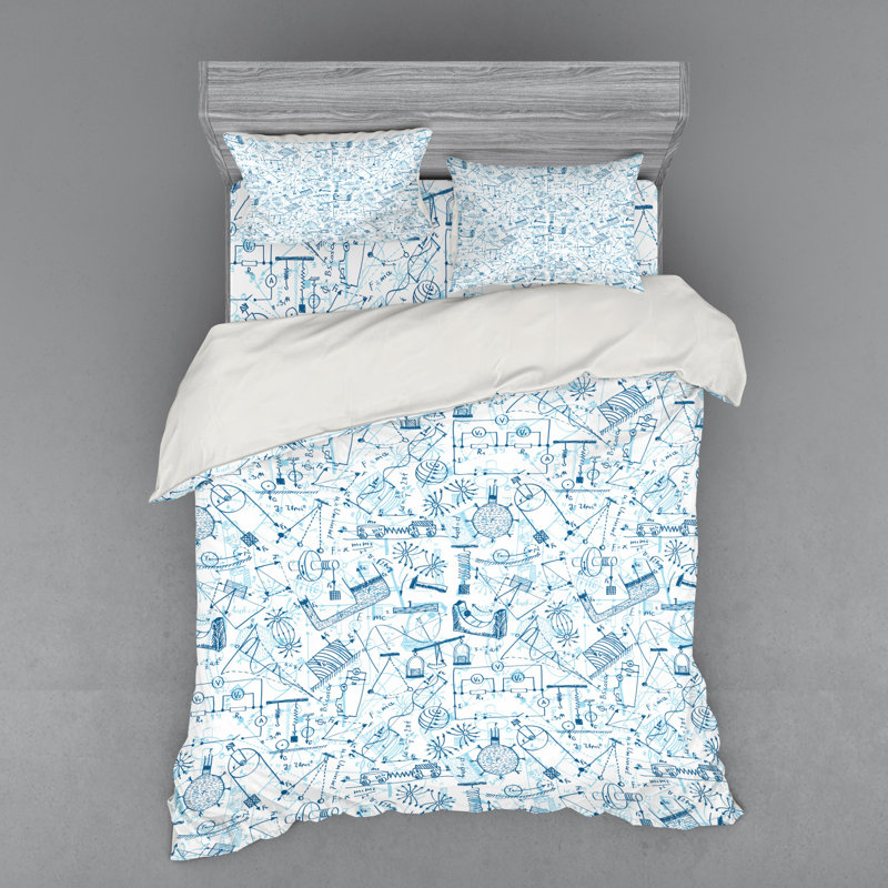 Ensemble de housse de couette Doodle, Housse de couette grand + 3 pièces supplémentair