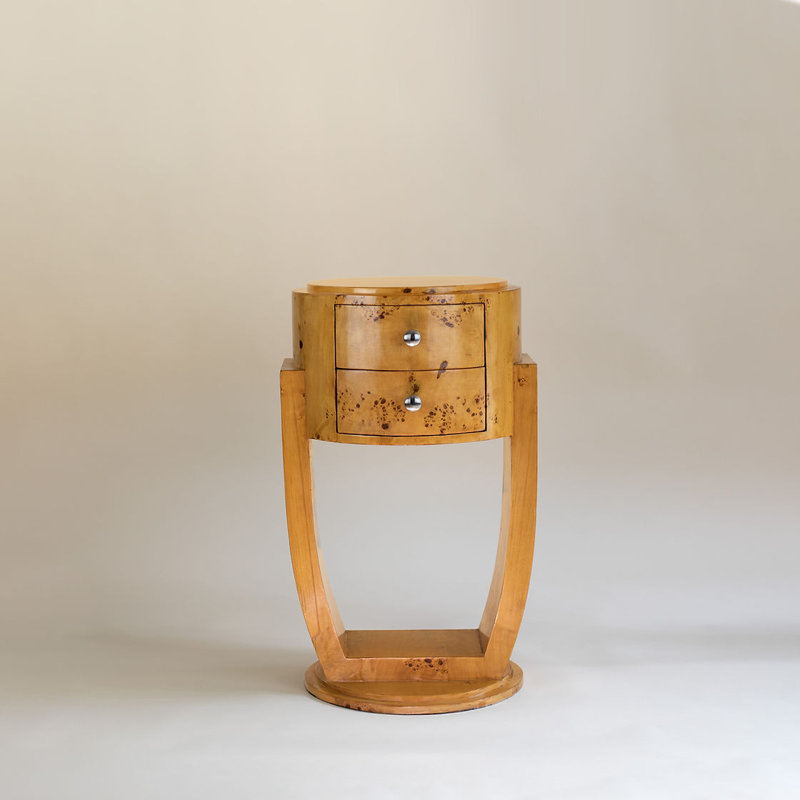 Hermila 46cm W Manufactured Wood Bedside Table