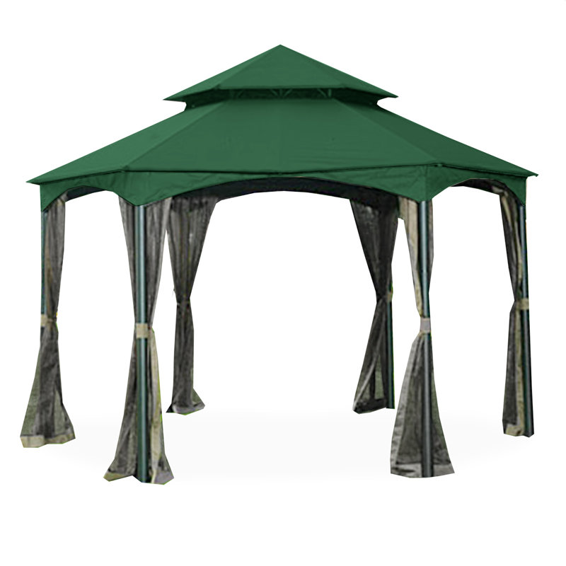 Auvent de remplacement pour abri de jardin, Vert, Tissu Riplock 350