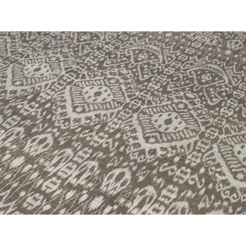 Hand Knotted Wool Geometric Area Rug