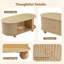 Four Leg Coffee Table with Storage-442528908