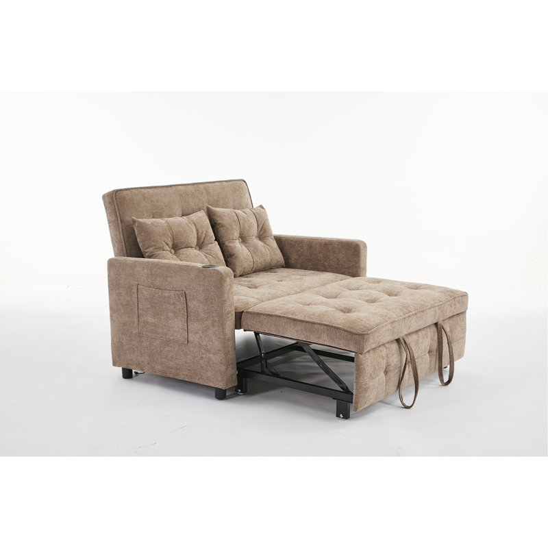 Canapé-lit convertible 3 en 1 Sleeper Chair, Chameau