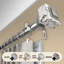 Tringle à rideaux simple réglable 1 po Braynon-166929435-166929434