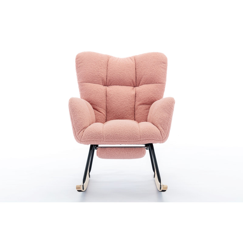 Chaise berçante Lechler, Rose