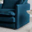 2 meubles de salon, chenille bleue, construction, éponge, revêtement respirant pour chenille. Bois massif confortable et élégant