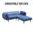  Shugar 81''Darisley Upholstered Reclining Sectional
