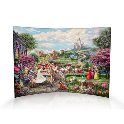 Imprimé acrylique incurvé Disney (Cinderella Happily Ever After)