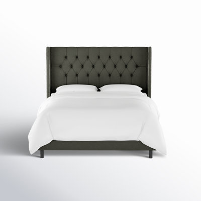 Breckin Upholstered Wingback Bed