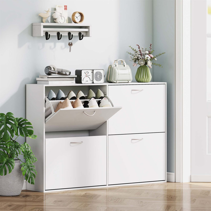 24 Pair Flip Down Shoe Storage
