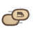 Jacqueline Jute No Pattern Oval Placemat