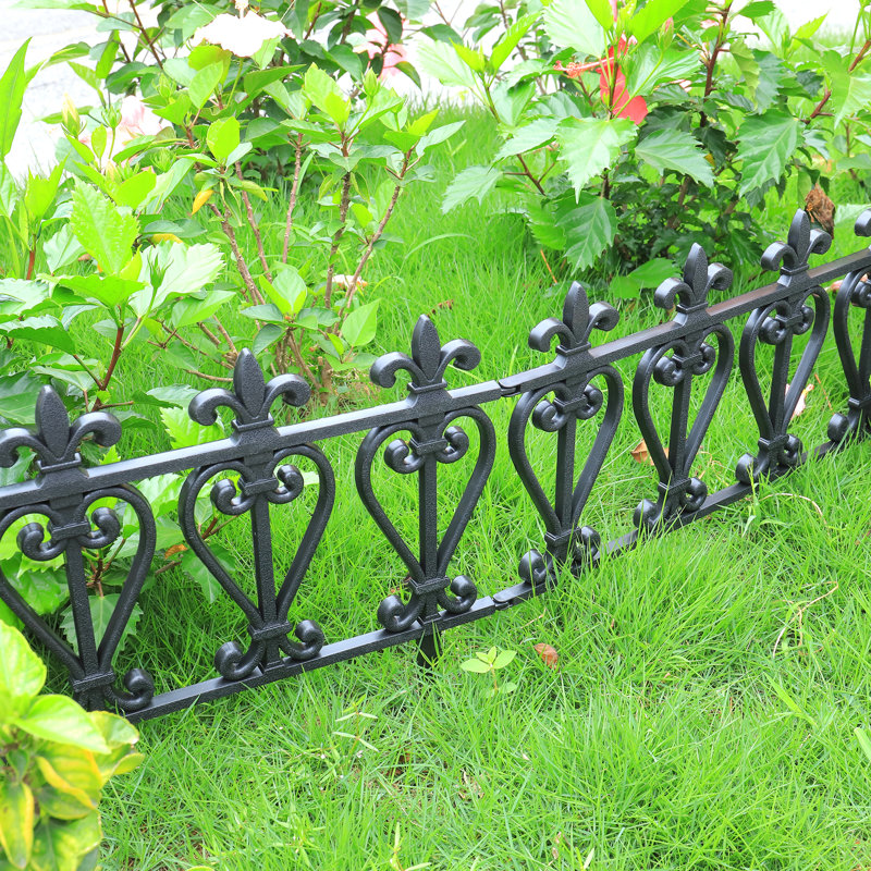 Abasi 32.5cm H x 60cm W Black Polyethylene Plastic Lawn Edging