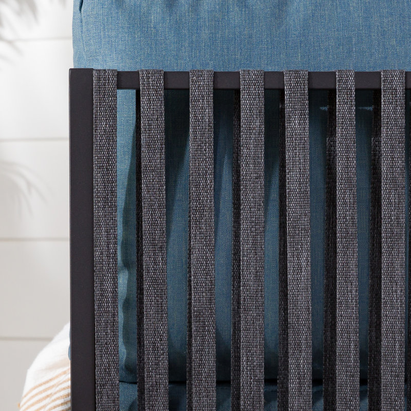 Chaise de patio modulaire avec coussins Runar