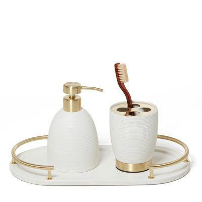 Dubai 3 pc Bath Accessory Set