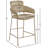 Yara Beige Velvet Counter Stool-75000047