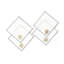 Ensemble de 4 serviettes de table Gold
