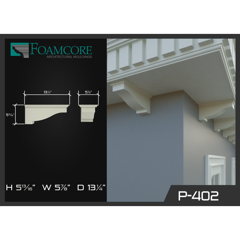 Support de 5,7 po x 5,9 po modillion
