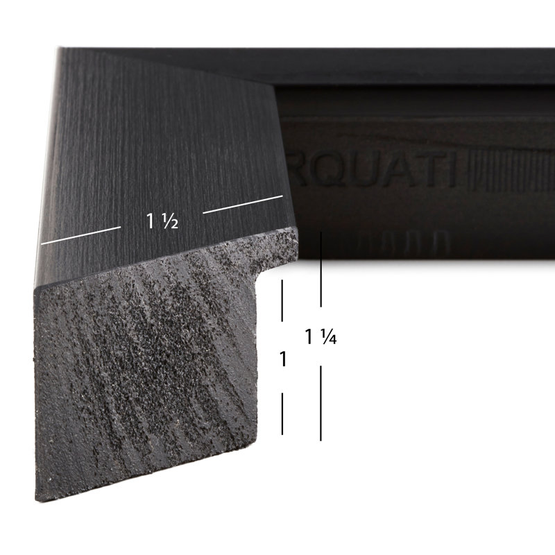 Ensemble de cadres muraux 4 pièces Chael, Noir, 10 po x 12 po