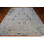 Tapis en laine noué à la main 8 pi x 9 pi 11 po | Tapis de jardin architectural moderne | Tapis transitionnel gris marine | Grand tapis de style fin