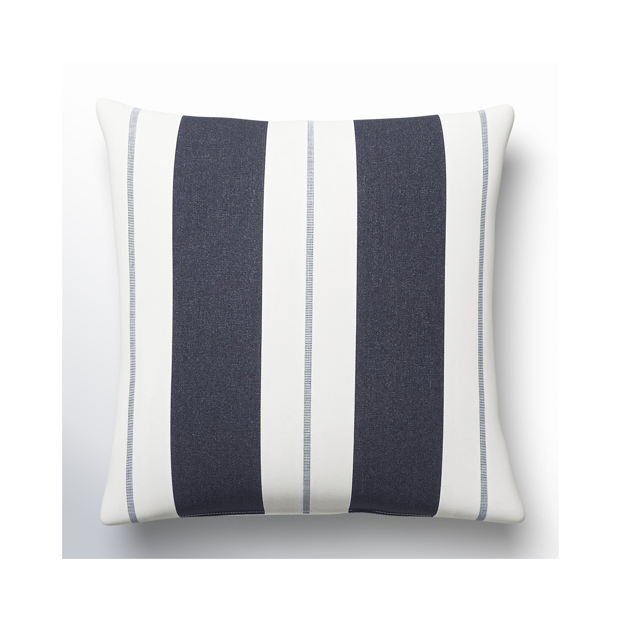 Gazelle Striped Indoor/Outdoor Throw Pillow, Blue, 18" x 18"