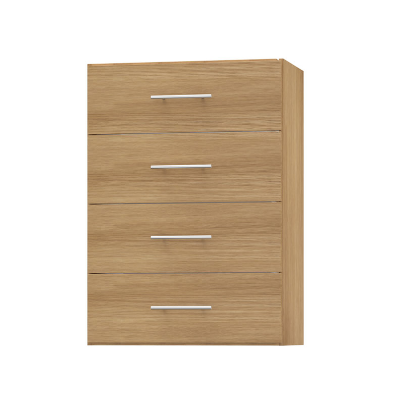 Tour modulaire l 19,5 po à 4 tiroirs, White, 19.5" Wide