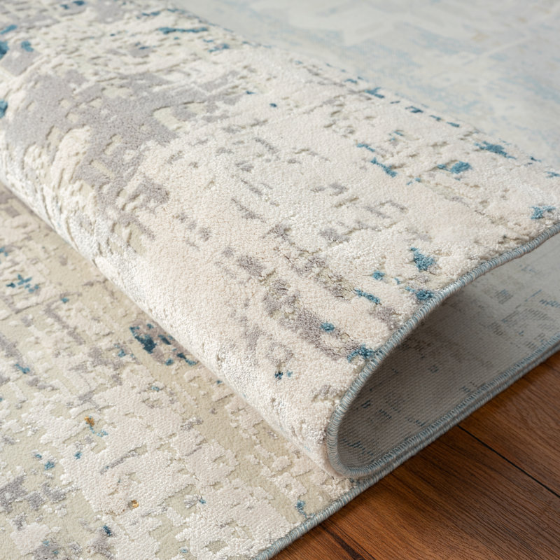Dinovo Area Rug in Gray, Rectangle 2' x 3'