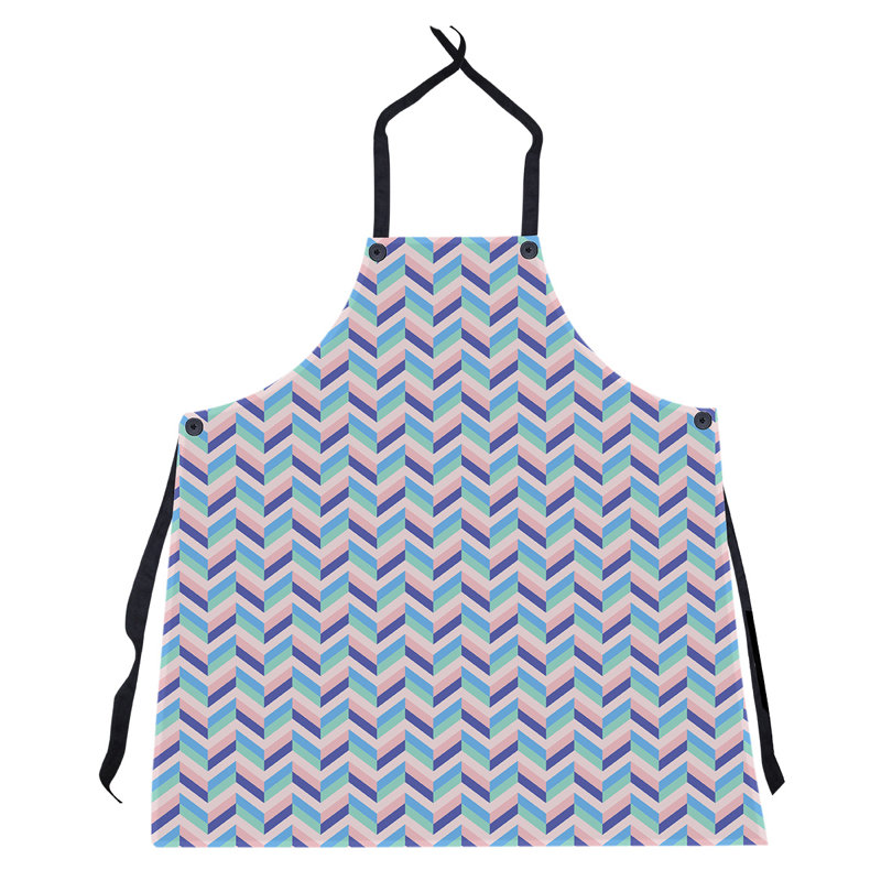 Bib Apron, Pink/Navy