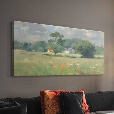 Série paysage - CCCCXCI - Toile tendue avec châssis - Prêt à accrocher