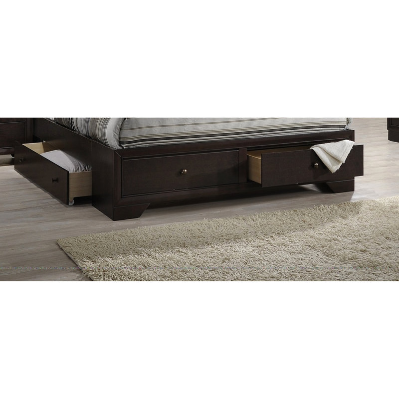 Lit spacieux de très grande taille, tête de lit en placage de bouleau, lit de rangement moderne, tiroirs en bois naturel, style contemporain