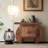 38.58" Wabi-Sabi Style Solid Wood Carved Console Table