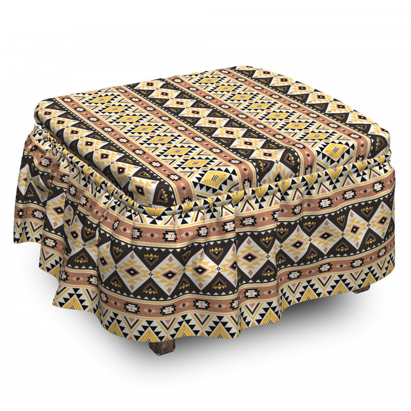 Box Cushion Ottoman Slipcover