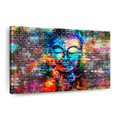 Kemble Brick Buddha Canvas Print