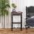 Psomas Rustic Farmhouse Square End Table, Distressed Side Table with Espresso Tray Top & Woven Shelf-1005766002
