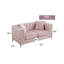 Causeuse Glory Furniture, rose-1182547794